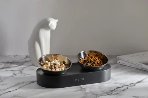 PETKIT FRESH NANO- 15° Adjustable Feeding Metal Dual Bowl - Image 4