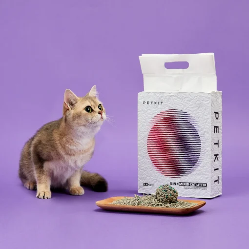 PETKIT 5-In-1 Active Carbon Mixed Tofu Litter – 7L - Image 7