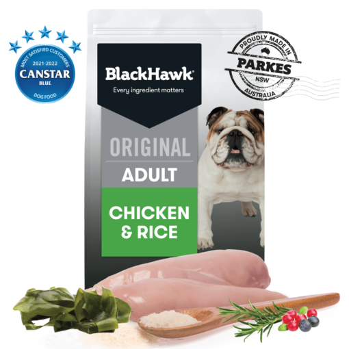 BLACK HAWK Dry Dog Food Adult Chicken And Rice
