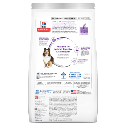 HILLS SCIENCE DIET Adult Sensitive Stomach Skin Dry Dog Food - 12kg - Image 3