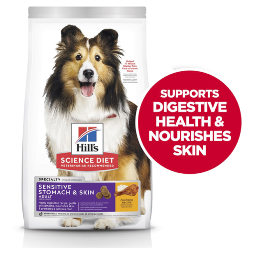 HILLS SCIENCE DIET Adult Sensitive Stomach Skin Dry Dog Food - 12kg - Image 2