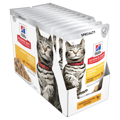 HILLS SCIENCE DIET Adult Urinary Hairball Control Cat Food Pouches - Image 3