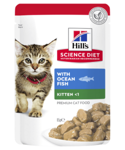 HILLS SCIENCE DIET Kitten Ocean Fish Cat Food Pouches