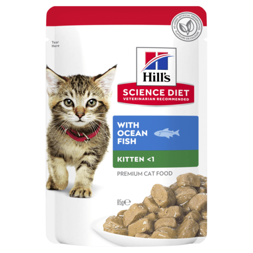 HILLS SCIENCE DIET Kitten Ocean Fish Cat Food Pouches