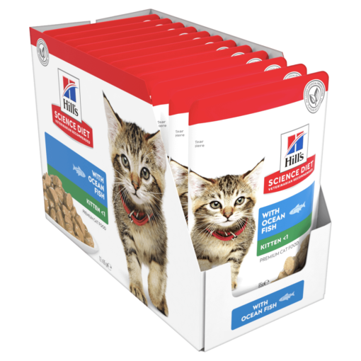 HILLS SCIENCE DIET Kitten Ocean Fish Cat Food Pouches - Image 3