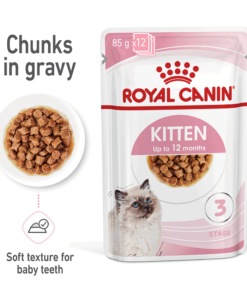 ROYAL CANIN Kitten Instinctive Gravy Wet Cat Food Pouches