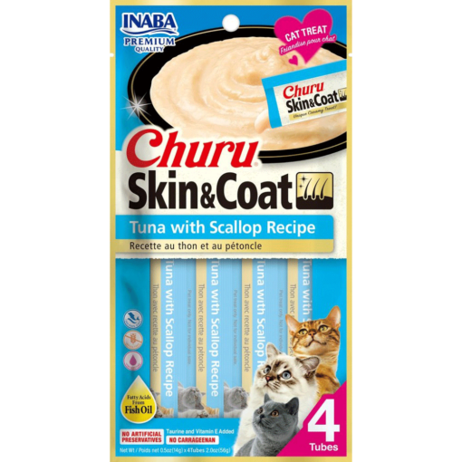 INABA Churu Skin And Coat Tuna With Scallop Recipe