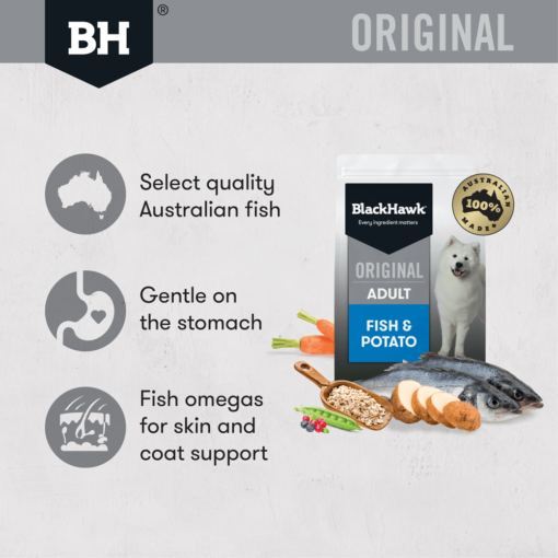 BLACK HAWK Dry Dog Food Adult Fish And Potato - Image 3