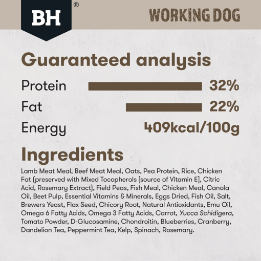 BLACK HAWK Dry Dog Food Adult Working Dog Lamb And Beef - Image 9